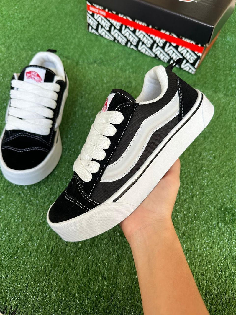 Tênis Vans KNU - Preto+Branco